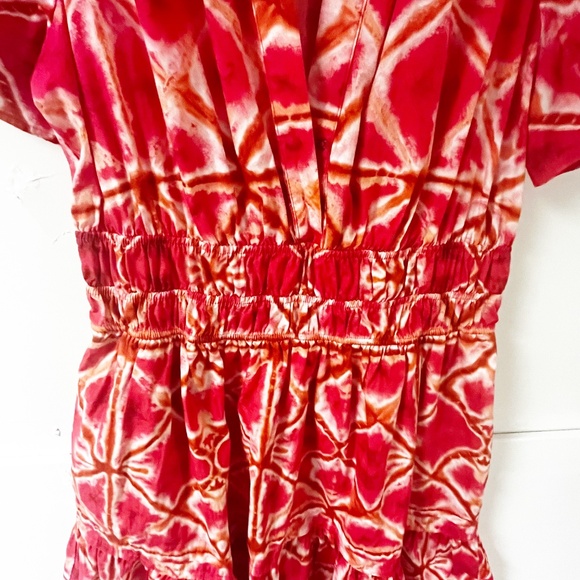 Anthropologie The Somerset Mini Dress in Pink Smocked Poplin Cotton Size Small - Picture 5 of 12